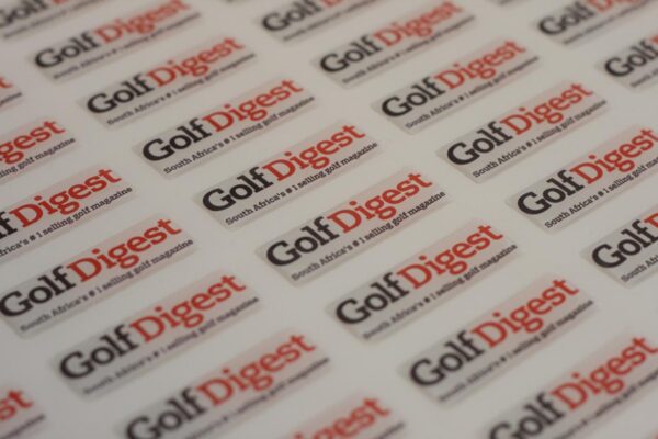 rectangular 3D epoxy domed labels with branding