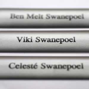 personalised 3D epoxy domed nameplates with metallic finish