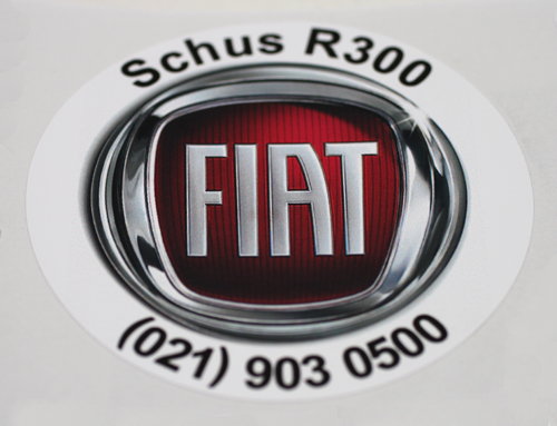 Custom vinyl license disc sticker with high-detail printing